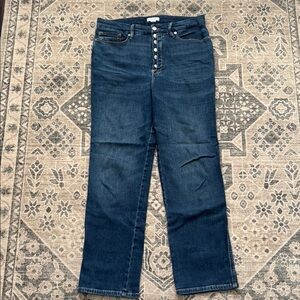 Good American Button Front Jeans